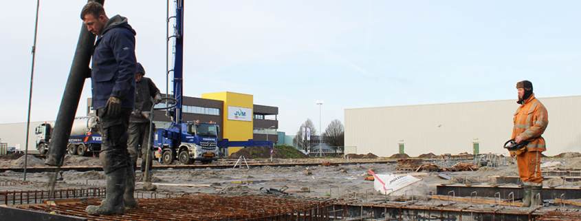 Bouw bedrijfshal Hit Trading Lelystad